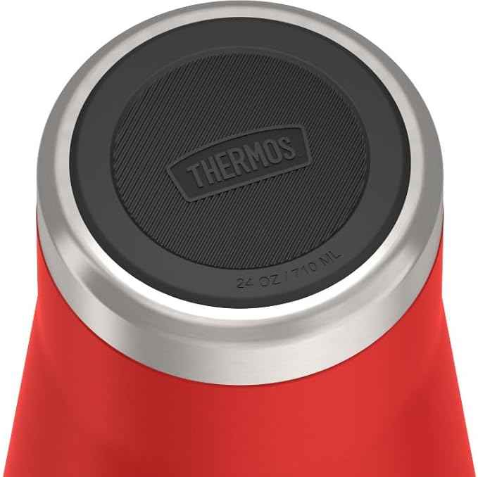 THERMOS ICON SERIES, Stainless Steel Tumbler with Slide Lock, 24 Ounce, Crimson