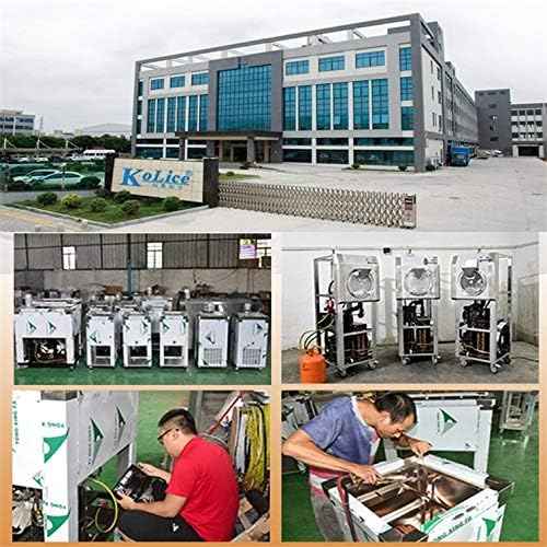 Kolice Commercial 220V Hard Ice Cream Machine, Italian Water Ice Cream Machine with Pasteurizer, Pasterizer with Freezing, Heating, Pasterized and Cooling Function,Output 9-11 Gal per Hour