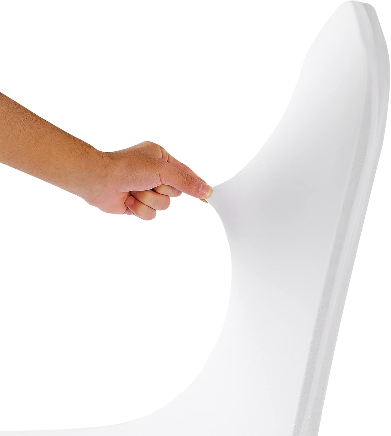 Spandex Chair Cover, 100PCS, Removable and Washable Protector for Living Room, Party, Banquet, Wedding Event, Hotel (White)