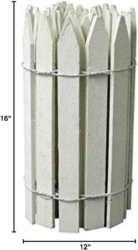 Greenes 144 in. L x 16 in. H Wood White Garden Fence