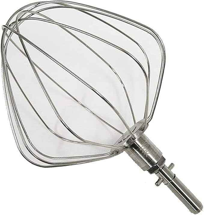 Whisk 6 Arms Stainless Steel with Circlip for Chef (61439-8419) Food Processor KW711660, KW717151 Kenwood