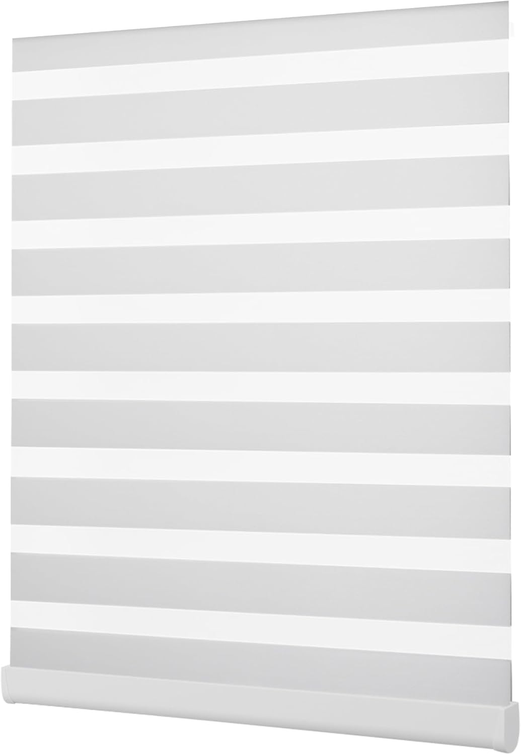 Custom Cordless Zebra Blinds for Windows – Fabric Roller Shades,Sheer Dual Layer Light Filtering Shades for Day and Night Privacy, Free-Stop for Home, Office,Easy to Install