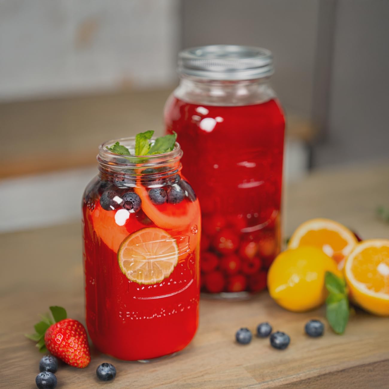 FORJARS® Premium Mason Jars with Lids – 4oz | Regular Mouth Canning Jars | 12-Pack Glass Jars for Jam, Jelly, Honey, Spices, Desserts, Sauces, Food Storage, Freezer Safe, Airtight Bulk Set