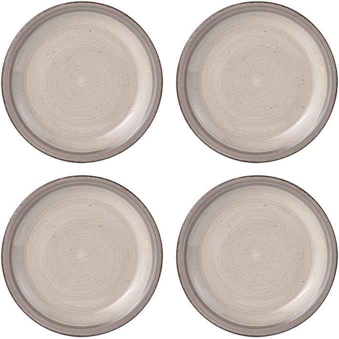 Pfaltzgraff Sadie 16-Piece Cream Dinnerware Set, Service for 4, Durable Stoneware Plates and Bowls with Classic Design, Microwave and Dishwasher Safe