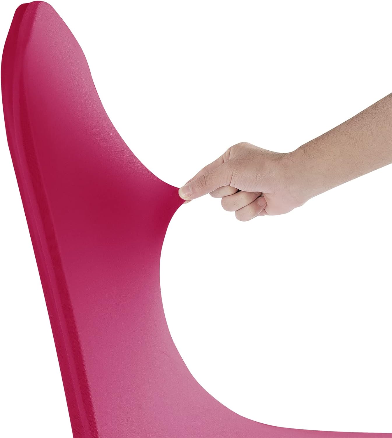 SUPERO Waterproof Spandex Chair Cover 12PCS, Stretch Dining Chair Covers, Polyester Outdoor Chair Covers, Protector Stretch Chair Cover for Party Universal, Banquet, Wedding Event, Hotel(Fuchsia)
