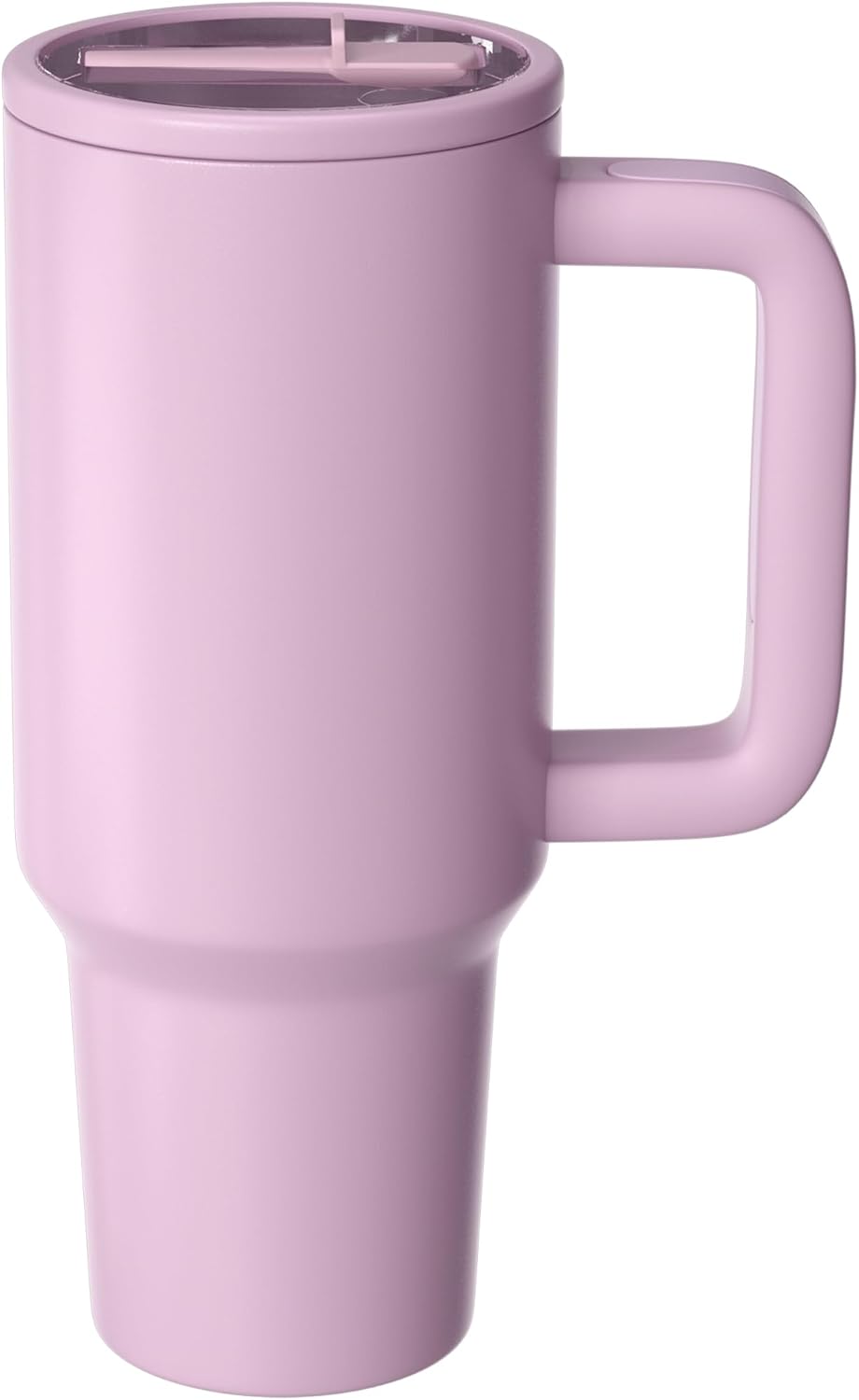 Traveler 40 oz Insulated Water Bottle with Handle & Flip Straw,Fits in Cup Holder,Leak Resistant Tumbler,Stainless Steel Base,Reusable Gifts for Women & Men