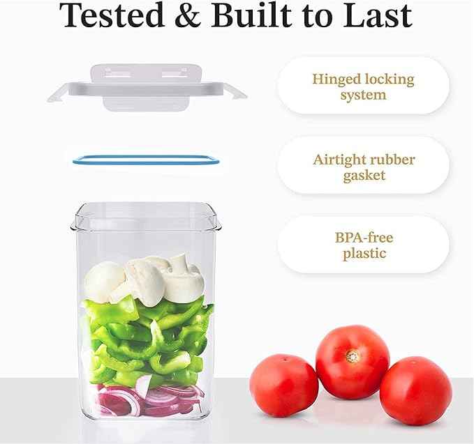Chef's Path Airtight Food Storage Container Set with Lids - Superior Variety Pack of 36 for Kitchen & Pantry Organization, BPA Free Kitchen Storage Containers for Cereal, Flour &, Sugar