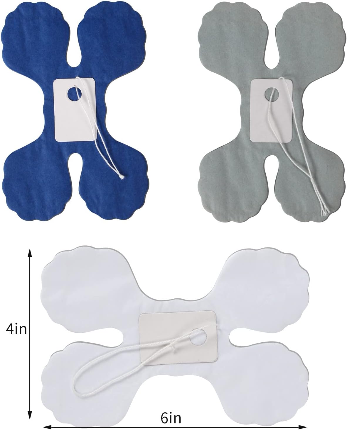 Navy-Blue White-Silver Party-Decorations Streamers Garland - 12pcs Royal Graduation 2025 4-Leaf Clover Paper Streamer Men Boy Birthday Wedding Bridal Shower Flower Banners Fathers Day Decor Ouruola