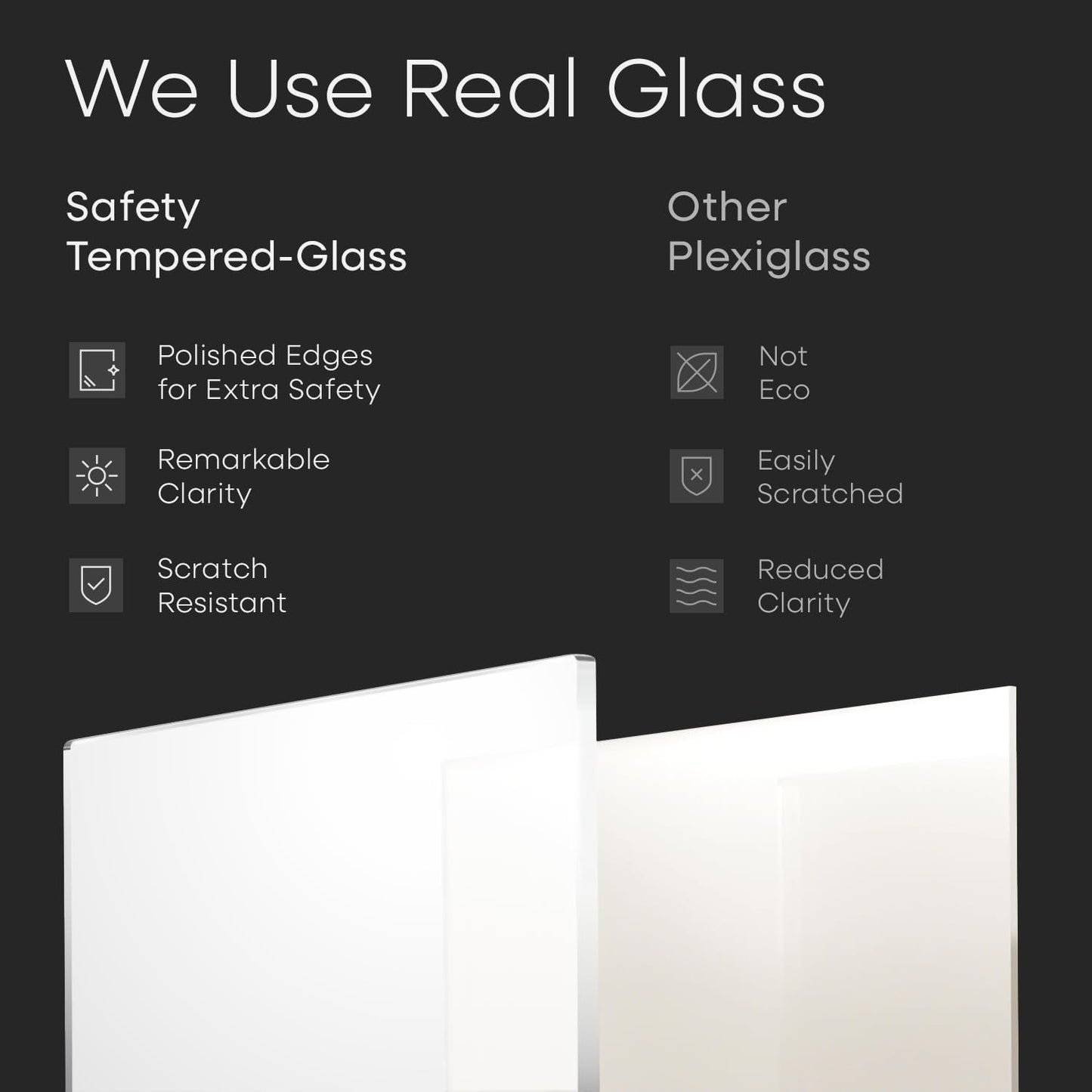 Homeforia Bronze 24x30 Picture Frame, High End Metal Poster Frame with Mat 18x24, Tempered Glass, Wall Hook Included