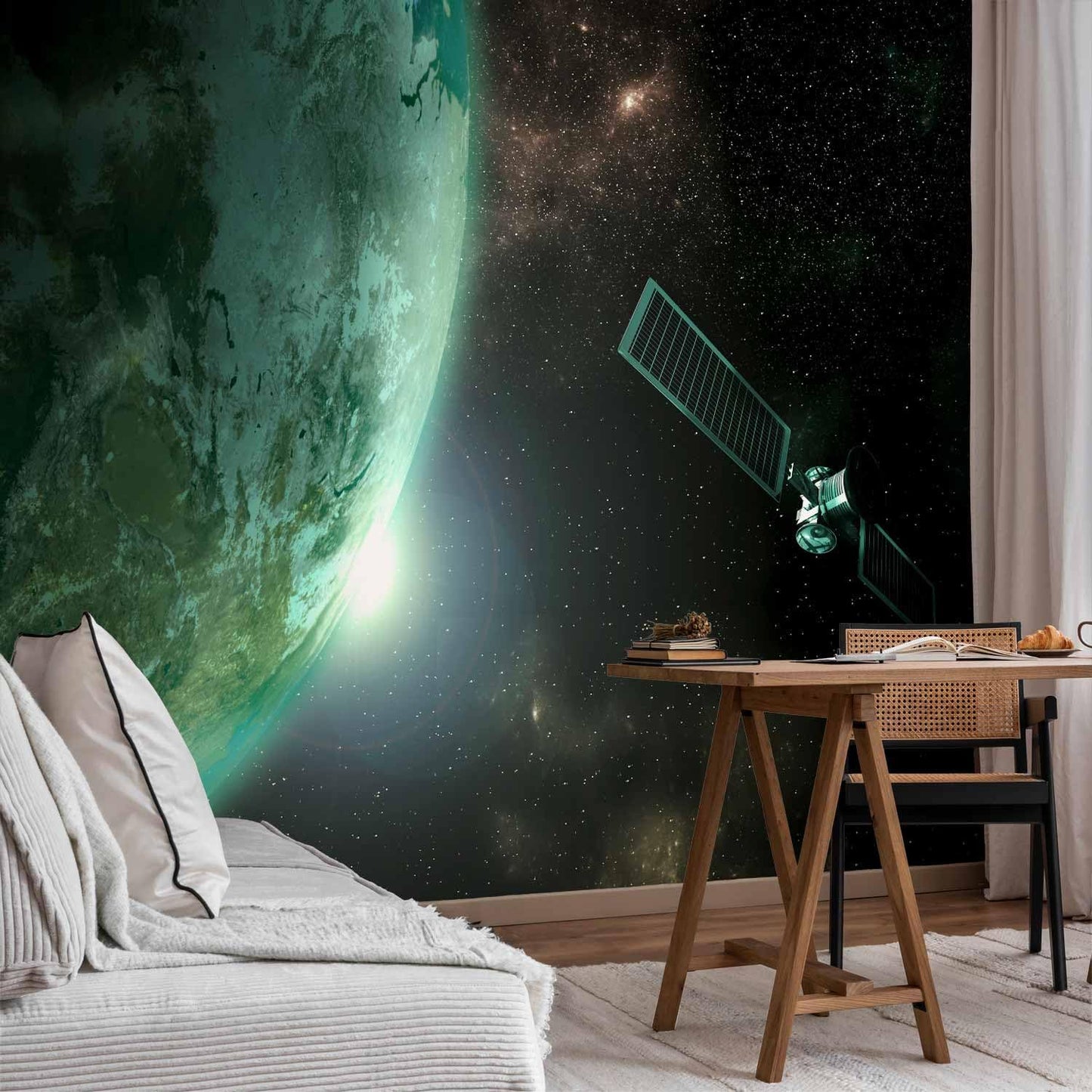 artgeist Premium Wall Mural Cosmos Galaxy 79x55 in - XXL Non-Woven Wallpaper Fleece Wall Decor Photo Print Picture Image Design Home n-B-0007-a-b