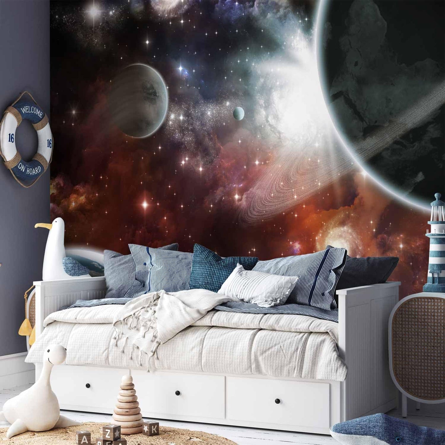 artgeist Wall Mural Cosmos Galaxy 193x138 in - XXL Peel and Stick Self-Adhesive Wallpaper Removable Large Sticker Foil Wall Decor Print Picture Image Design 10110905-32