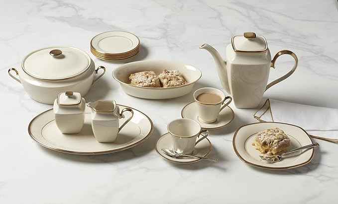 Lenox 140104040 Eternal Saucer, 1 Piece, Porcelain, 6" x 6", Service for 1, Porcelain