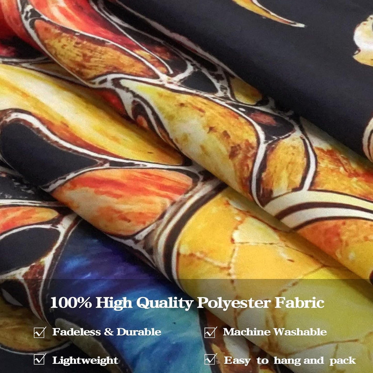 Aipon Sun and Moon Tapestry for Bedroom Boho Hippie Floral Wall Tapestry Aesthetic Vintage Stained Glass Plant Small Tapestries Wall Hanging for Living Room Dorm 48 x 36 Inch