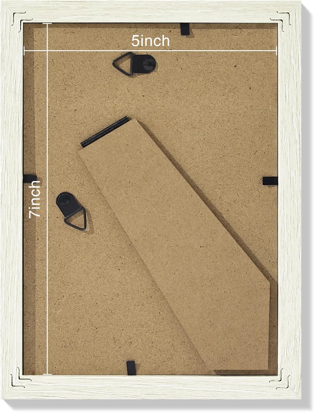 Vittanly 5x7 Picture Frames Set of 9, Shatter Resistant Plexiglass, Display 4x6 Pictures with Mat or 5x7 without Mat, Photo Frames for Wall or Tabletop, Engineered Wood, Whitemist