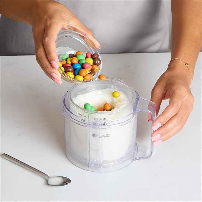 BLACK+DECKER Perfect Pint Ice Cream Maker Accessories – 2-Pack 1-Pint Replacement Jars, Extra Containers for Ice Cream, Gelato, Sorbet & Frozen Yogurt