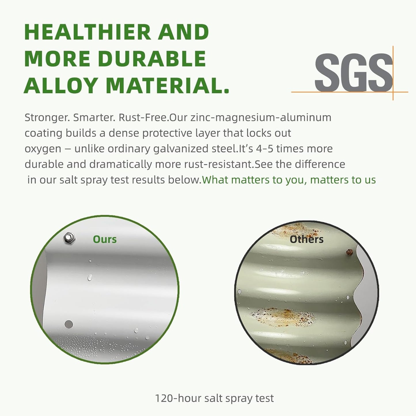 DaisyVibe Raised Garden Bed Kit, Planter Raised Garden Boxes Outdoor, Oval Large Metal Raised Garden Beds for Vegetables Flowers (White, 8ftx2ftx1ft)