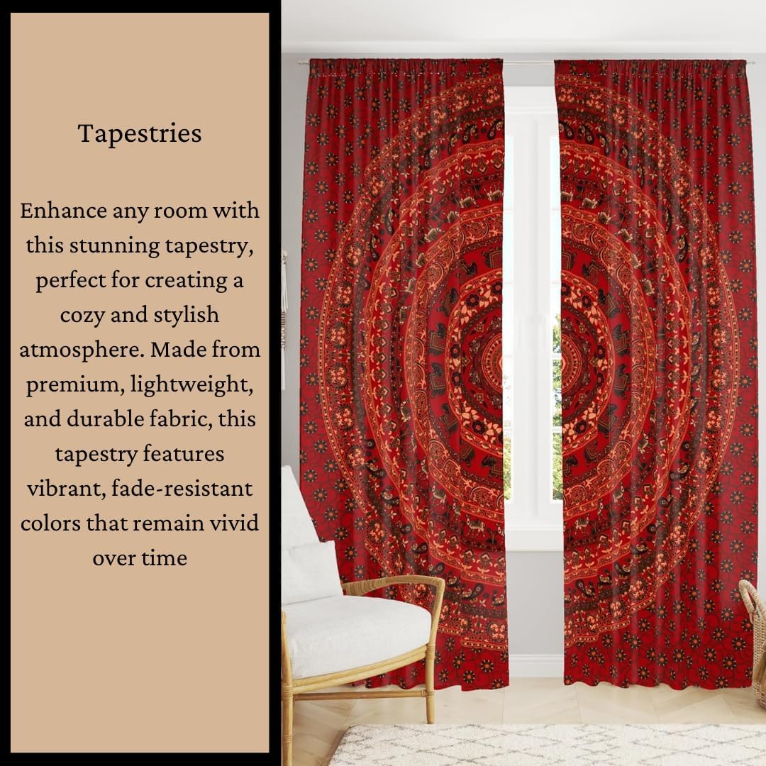 Bless International Handmade Indian hippie Bohemian Psychedelic Peacock Mandala Wall hanging College Dorm Beach Throws Table Cloth Bedding Tapestry (Blue Green, King(88x104Inches)(225x265Cms))