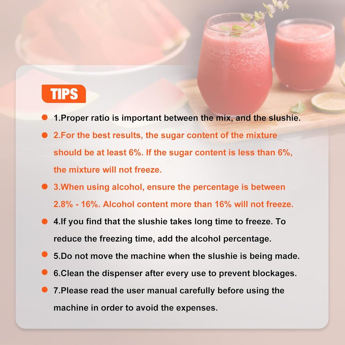 Slushie Machine No Ice Needed, Auto-Clean, Slushy Machine for Home, 220W Quick Frozen Drink Maker with 6 Preset Programs for Margaritas, Frappés, Milk Shake and More, LED Display, Black, 88oz