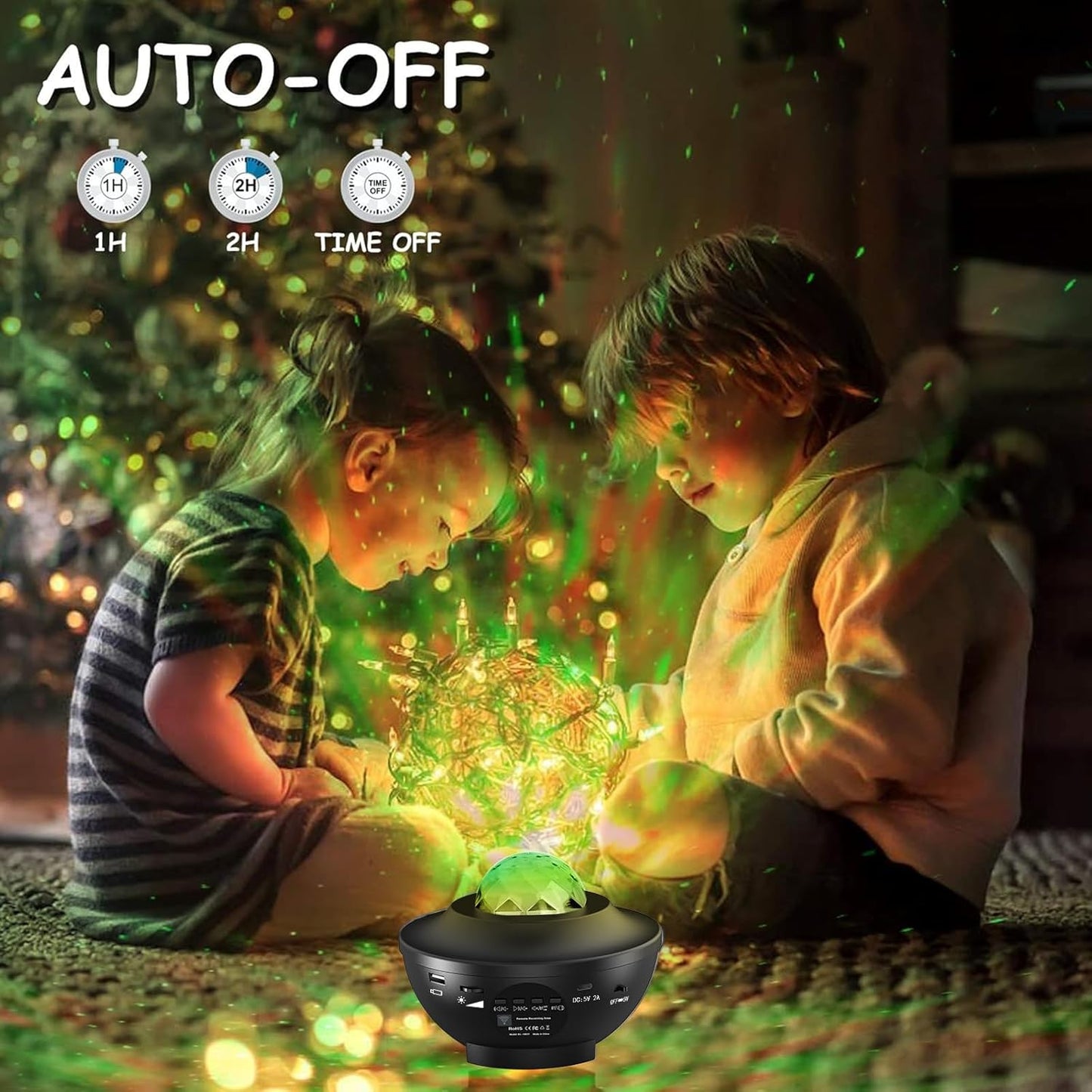 itayak Galaxy Star Projector,Nebula LED Night Light for Room Decor, Ocean Wave Starry Sky Light Projector for Bedroom Home Theater, Remote & Bluetooth Speaker, Christmas for Kids Boy Girl Adults
