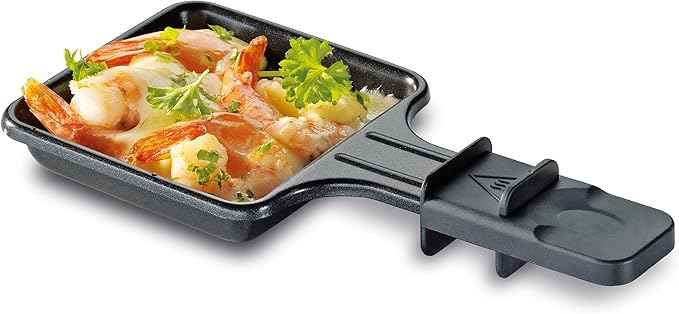 Küchenprofi Raclette Twin with Stone Plate, Table Grill for 2 People, Granite Grill Plate, 2 Coated Pans, Mini Raclette