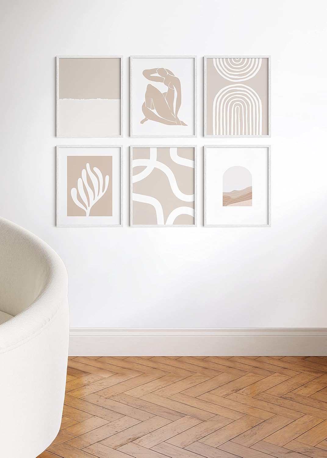 Haus and Hues 16x20 White Oak Wood Picture Frames Set of 25 - Premium Bulk Picture Frames 16x20 Bundle - Elegant Gallery Wall Frame Set for Posters, Art Display - Ideal for Wall Decor in Home & Office