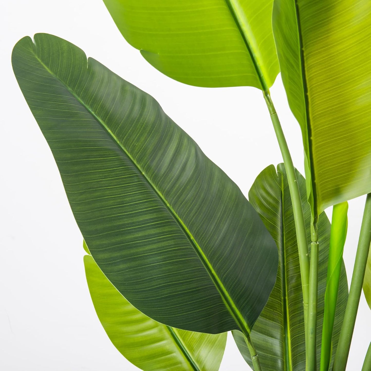 Bird of Paradise Plant Artificial 7ft,Faux Plants Indoor with White Planter,Fake Tree with Lifelike Leaves,The Perfect Indoor Silk Floor Plant for Home、Hallway and Office Decor