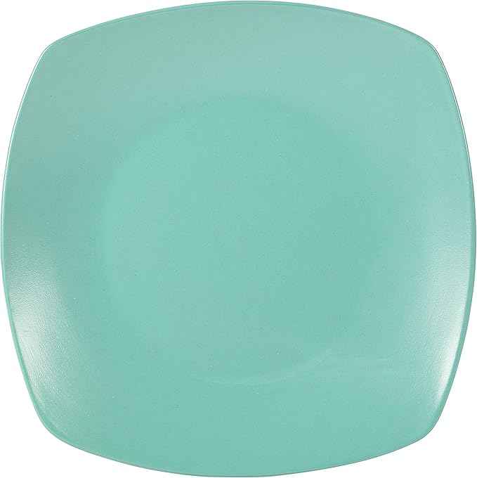 Gibson Home Zen Buffet Matte Porcelain 8 Piece Chip and Scratch Resistant Plates and Bowls Dinnerware Set - Green, Service for 4 (8pcs)