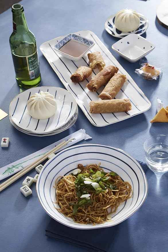 Lenox Blue Bay 4-Piece Set Pasta Bowls, 4.75 LB