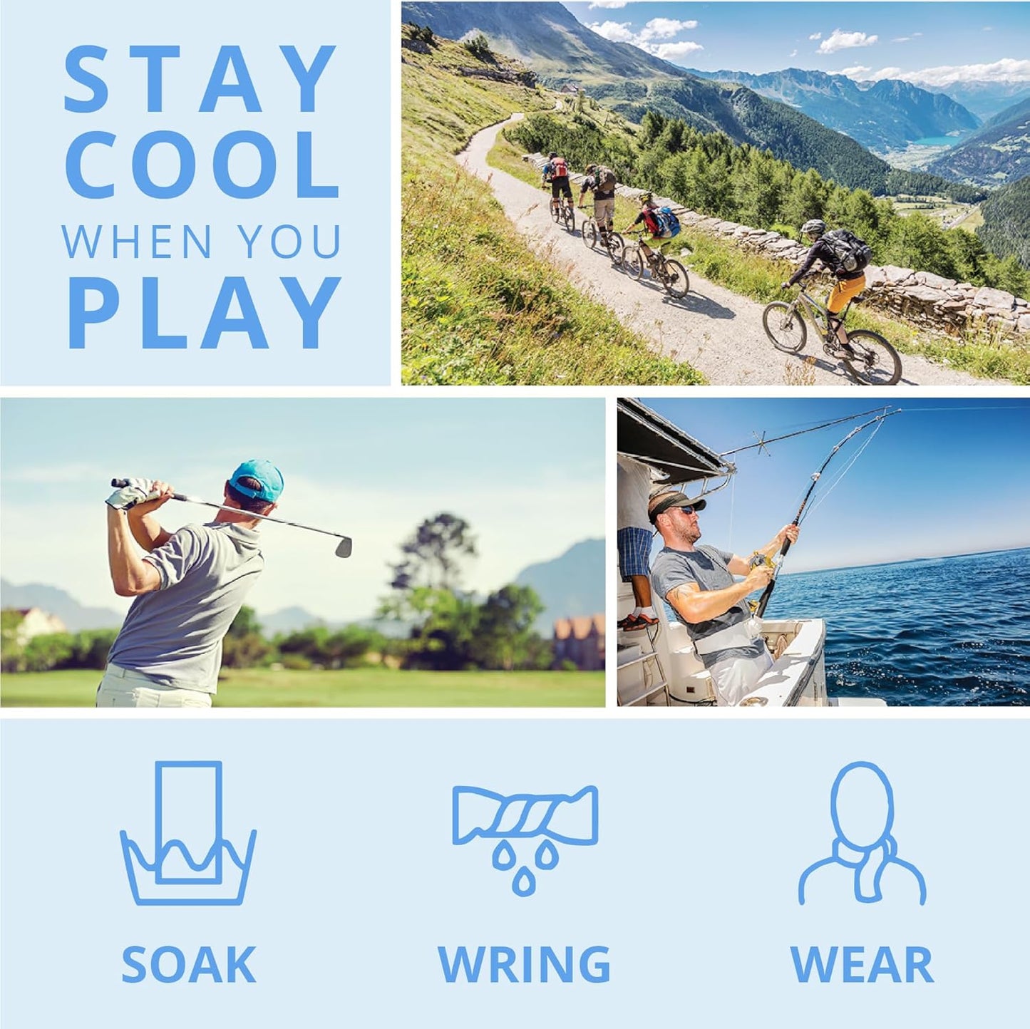 FROGG TOGGS Chilly Pad, Instant Cooling Towel, Long Lasting, Reusable, Sports and Outdoors Neck Towel 33x13