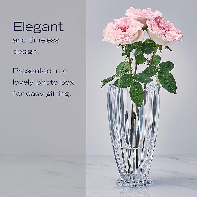 Mikasa Estate Crystal Vase, 11 Inch