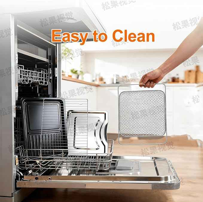 OLIXIS Air Fryer Toaster Oven Combo Dual Door, 29.6QT Oven Countertop 12 Functions in 1, 7 Accessories Included, Stainless, Up to 450°F