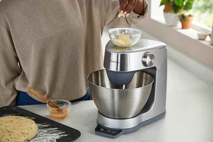Kenwood Prospero+ KHC29A.O0SI Kitchen Processor, Kitchen Gadgets and Appliances, Stainless Steel Bowl 4.3 L, with K Mixer, Hook and Whisk, Glass Mixer, 3 Disc Food Processor, Citrus Press and Scale