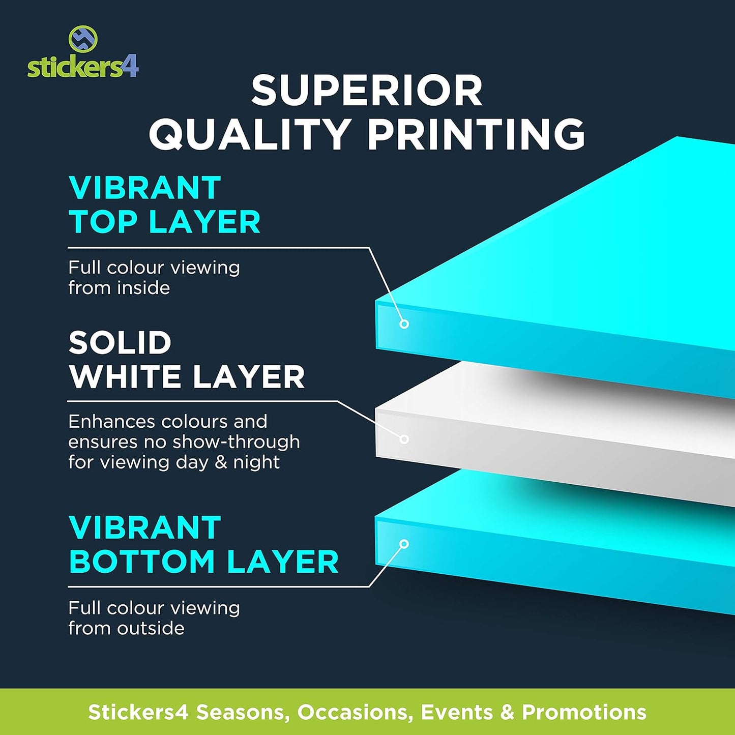 Halloween Clings for Glass Windows - 8" x 8" Moon Decal - Witch Silhouette - Halloween Decorations