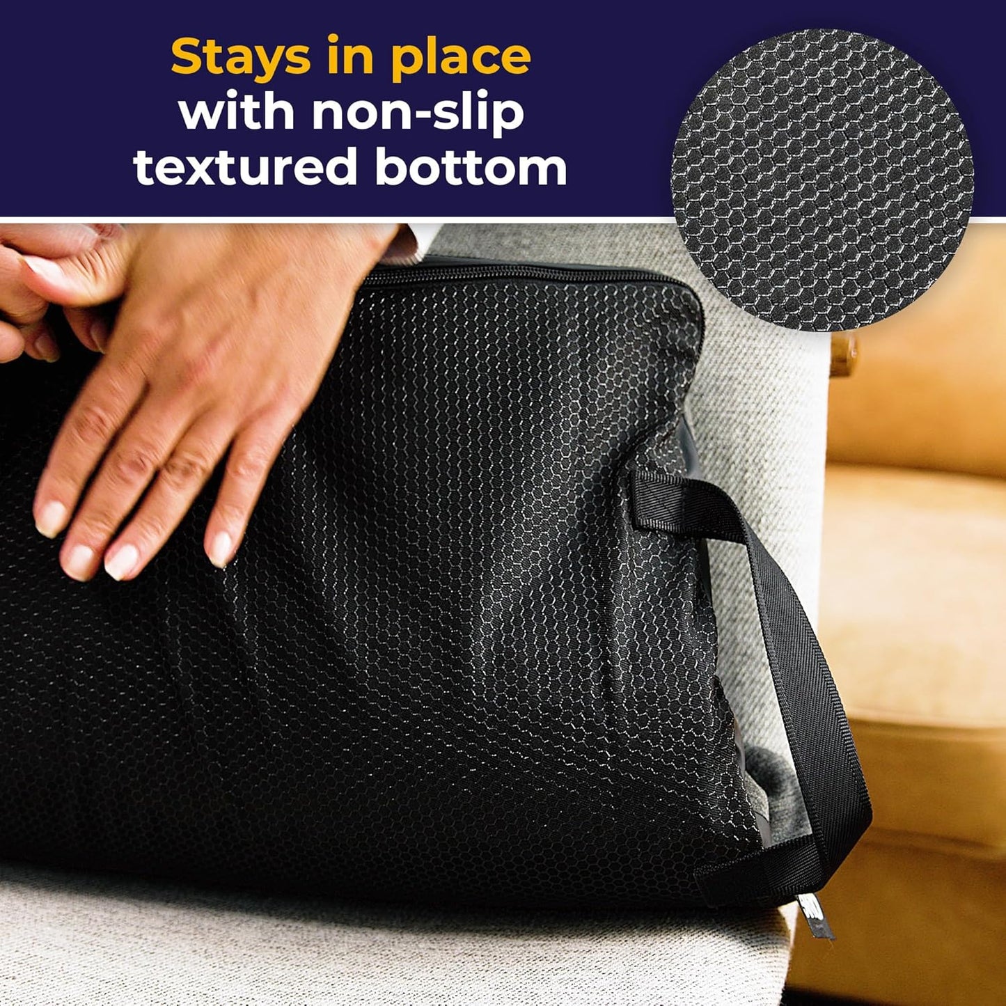 Drive Medical DualEase Gel Seat Chair Cushion for Wheelchair, Office Chairs & More, 16 Inch 2-Sided Pressure Relieving Cushion with Cooling Airflow, Machine Washable Cover, 2-Year Warranty