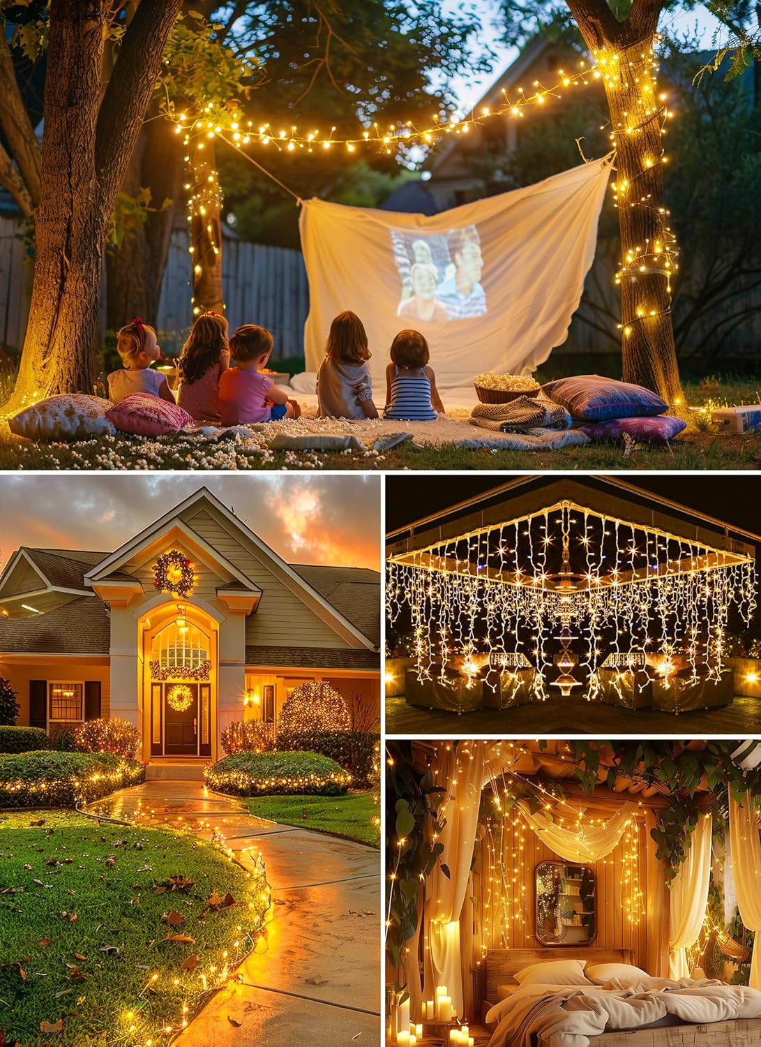 2 Pack Fairy Lights Battery Operated, 5Ft 60 LEDs Firecracker Twinkle Lights with Remote, Copper Wire String Lights for Bedroom Wedding Wreath Meson Jar Indoor Outdoor Decoration, Warm White