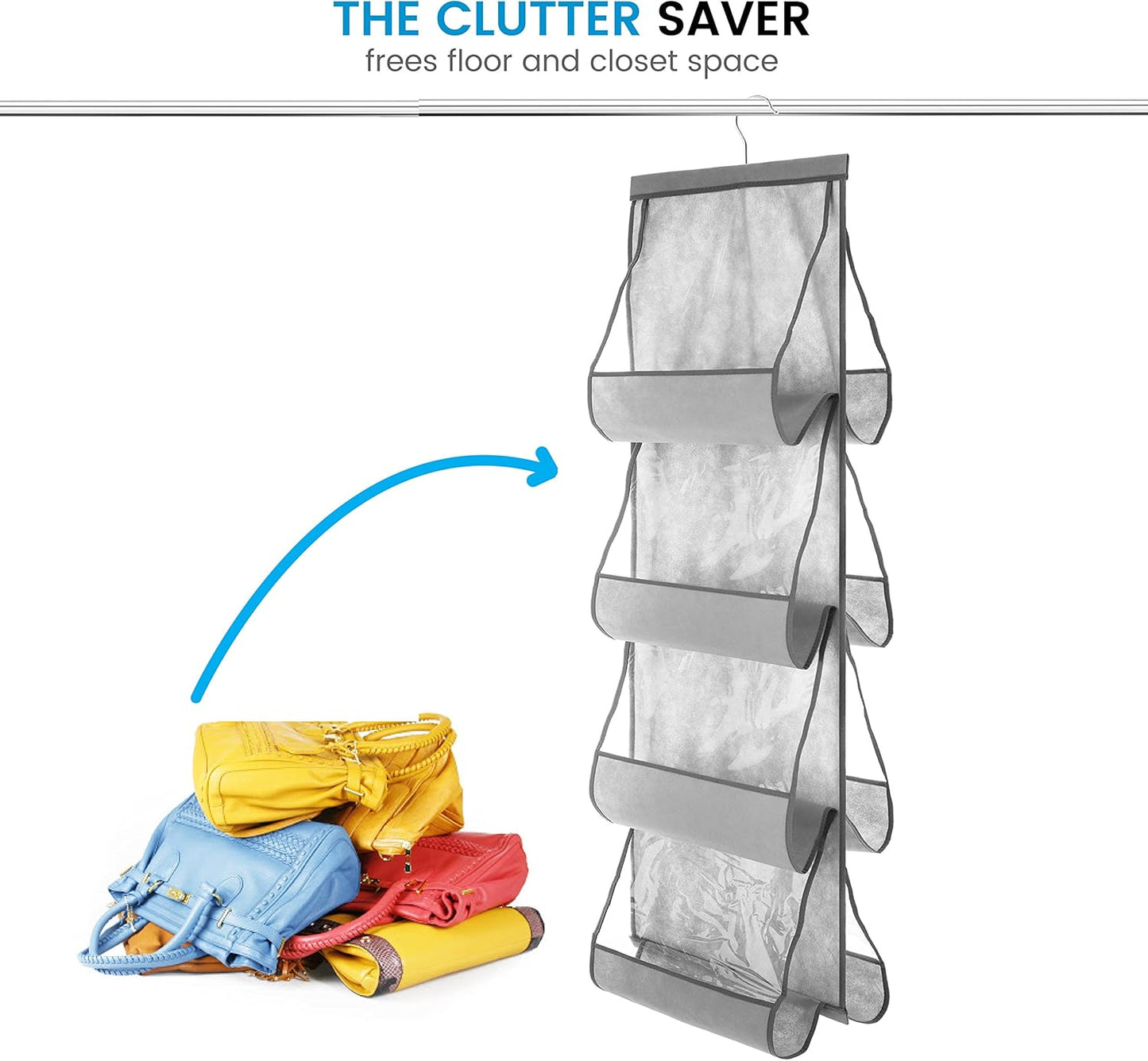 SNSLXH Closet Clear Handbag Organizer