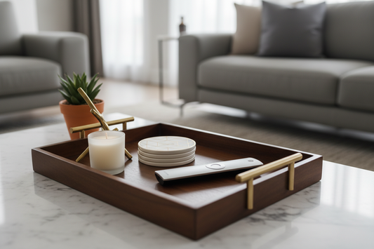 The “One Tray” Trick for a Cleaner Kitchen and Living Room