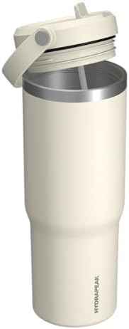 Hydrapeak Nomad 32 oz Tumbler with Handle and Straw Lid, Leakproof, Double Insulated, 32oz Cup Stainless Steel (Ivory)