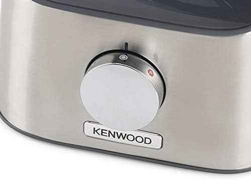 Kenwood Multipro Compact FDM304SS Compact Food Processor, Powerful Kitchen Appliance with 2.1 L Workbowl, Acrylic Mix Attachment, Cube Cutter, Metal Housing, 800 W, Silver