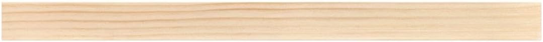Homeforia 24 inch Wood Floating Shelves, High End Solid Natural Wood 24inch Floating Shelf for Wall, Unfinished Wooden 24 inches Floating Shelves, Heavy Duty Bracket, 24 X 6.5 X 1.75 in, Set of 2