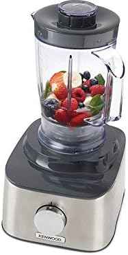 Kenwood Multipro Compact FDM304SS Compact Food Processor, Powerful Kitchen Appliance with 2.1 L Workbowl, Acrylic Mix Attachment, Cube Cutter, Metal Housing, 800 W, Silver