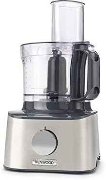 Kenwood Multipro Compact FDM304SS Compact Food Processor, Powerful Kitchen Appliance with 2.1 L Workbowl, Acrylic Mix Attachment, Cube Cutter, Metal Housing, 800 W, Silver