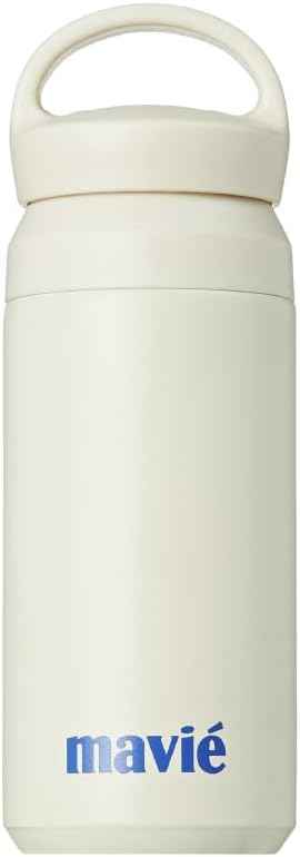 12oz Tumbler With Compartment for Ice, Double Insulated Stainless Steel Water Bottle With Twist Cap & Sip Lid, Travel Size for Purse & Reusable, Cup Holder Friendly Travel Coffee Mug (Cream)