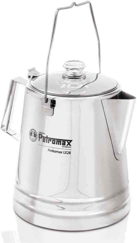 Petromax Tea and Coffee Percolator, Use Indoor/Outdoors for Home Kitchen or Campfire, Stainless Steel Coffee and Tea Pot Brews to Your Taste