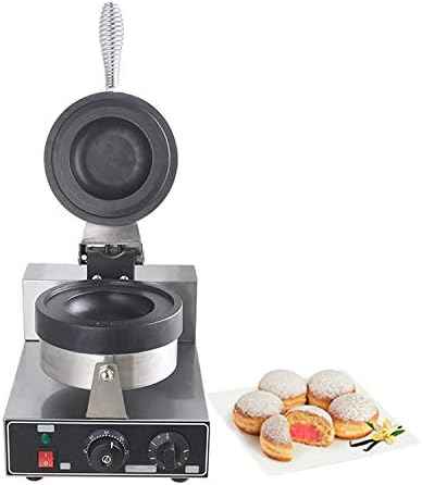 Kolice Commercial Gelato Panini Press Machine, Donut Ice Cream Dessert Italy Ice Cream Sandwich Press Burger Maker- 1300W, Timer and Temperature Control, Non-Stick Teflon Coating