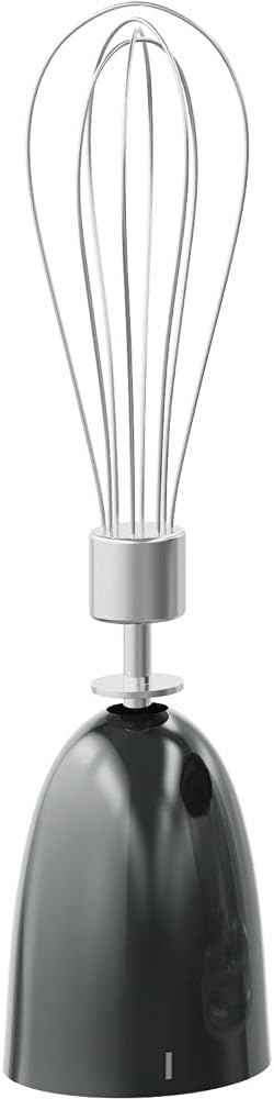AEG HB4-1-6GG hand blender, including 2 stainless steel blades, comprehensive accessories, BPA-free, 2 speed settings, turbo function, dishwasher safe, brushed stainless steel / grey