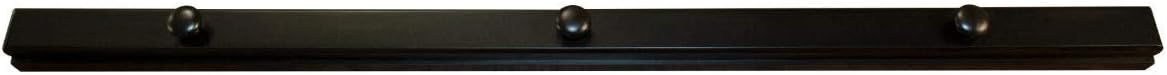 RRD Quilt Hanger for Wall for Display (54") Amish Made Wooden Quilt Rack Wall Mount - Rustic Tapestry Quilt Wall Hangers (Maple Wood, Ebony Stain, 54" Long)