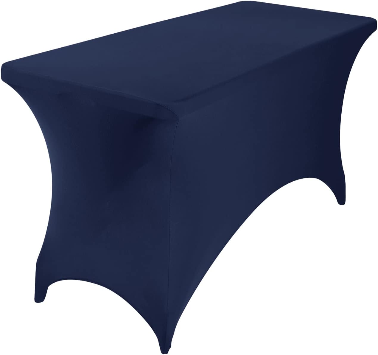 Spandex 4ft Waterproof Table Cover for Party,Wedding, Banquet, and Events(Navy)