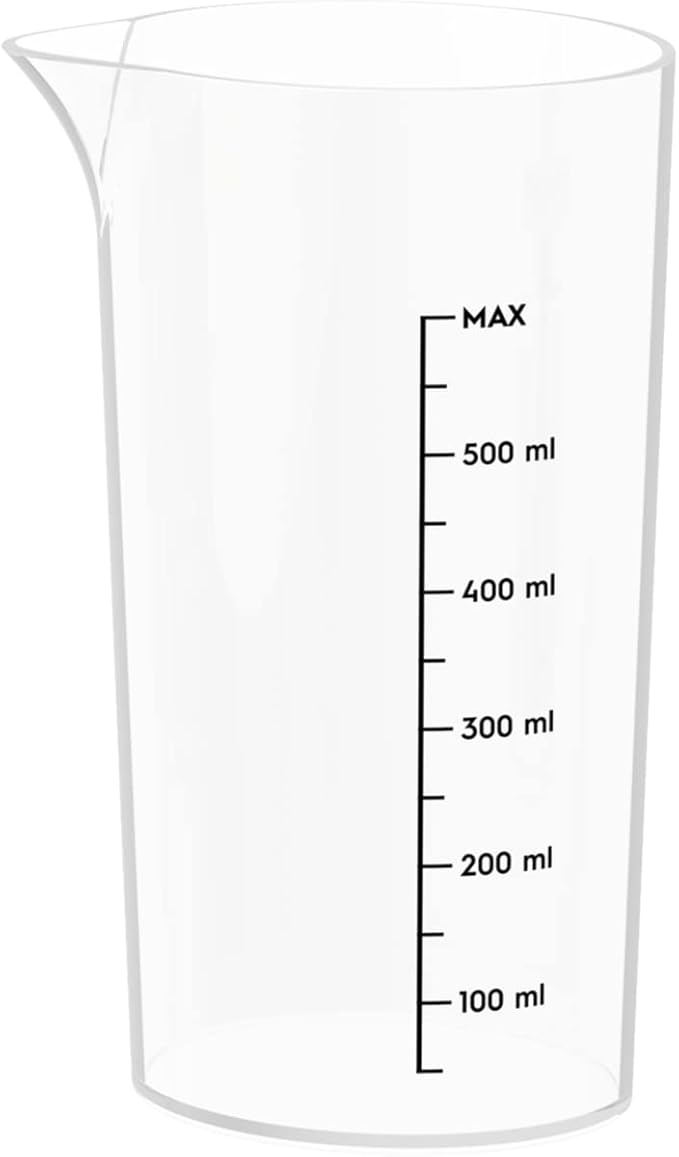 AEG HB4-1-4GG Hand Blender, Power 600 W, 2 Speeds Turbo Function, Includes 0.6 L Cup with Measuring Cup, Dishwasher Safe Cup, BPA-Free, Black