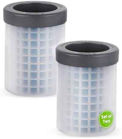 Tovolo Mini Ice Cylinder- Squeeze & Release- Set of 2, 1000422, Gray